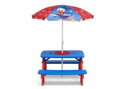 Delta Children Mickey Mouse 4 Seat Activity Picnic Table With Umbrella And LEGO Compatible Tabletop 10 Delta Children Mickey Mouse 4 Seat Activity Picnic Table With Umbrella And LEGO Compatible Tabletop
