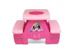 Delta Children Minnie Mouse 4 Seat Activity Picnic Table With LEGO Compatible Tabletop