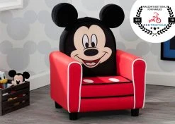 Delta Children Mickey Mouse Figural Upholstered Kids Chair Kids’ Chairs
