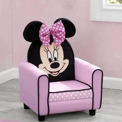 Delta Children Minnie Mouse Figural Upholstered Kids Chair Kids’ Chairs