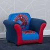 Delta Children Kids’ Chairs Spider-Man Upholstered Chair With Sculpted Plastic Frame