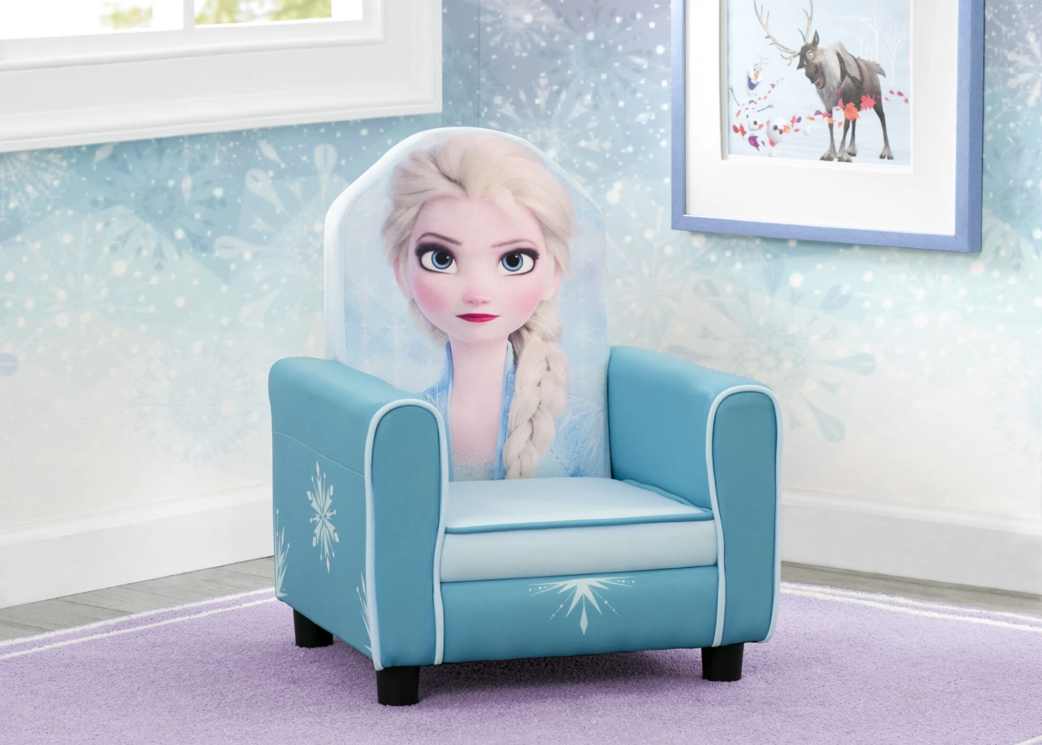 Delta Children Frozen II Elsa Figural Upholstered Kids Chair 3 Delta Children Frozen II Elsa Figural Upholstered Kids Chair