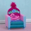 Delta Children Trolls World Tour Poppy Figural Upholstered Kids Chair