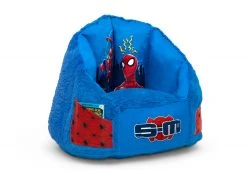Delta Children Gifts Spider-Man Cozee Fluffy Chair With Memory Foam Seat, Kid Size (For Kids Up To 10 Years Old)