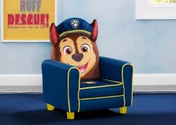 Delta Children PAW Patrol Chase Figural Upholstered Kids Chair Kids’ Chairs