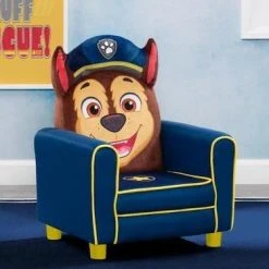Delta Children PAW Patrol Chase Figural Upholstered Kids Chair Kids’ Chairs