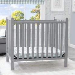 Delta Children Sprout Mini Crib With Mattress
