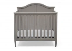 Delta Children Parker Mini Convertible Baby Crib With Mattress And 2 Sheets