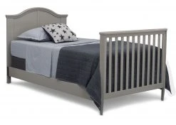 Delta Children Parker Mini Convertible Baby Crib With Mattress And 2 Sheets