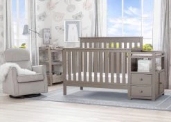 Delta Children Mason Convertible Baby Crib N Changer
