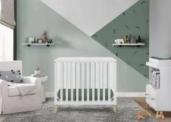 Delta Children Essex Convertible Mini Baby Crib With 2.75-Inch Mattress Baby Cribs