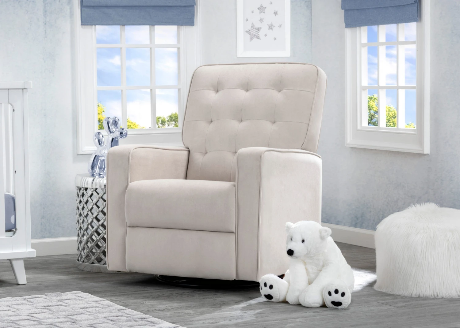 Delta Children Gliders & Rocking Chairs Gavin Nursery Glider Swivel Recliner Featuring LiveSmart Fabric By Culp 3 Delta Children Gliders & Rocking Chairs Gavin Nursery Glider Swivel Recliner Featuring LiveSmart Fabric By Culp
