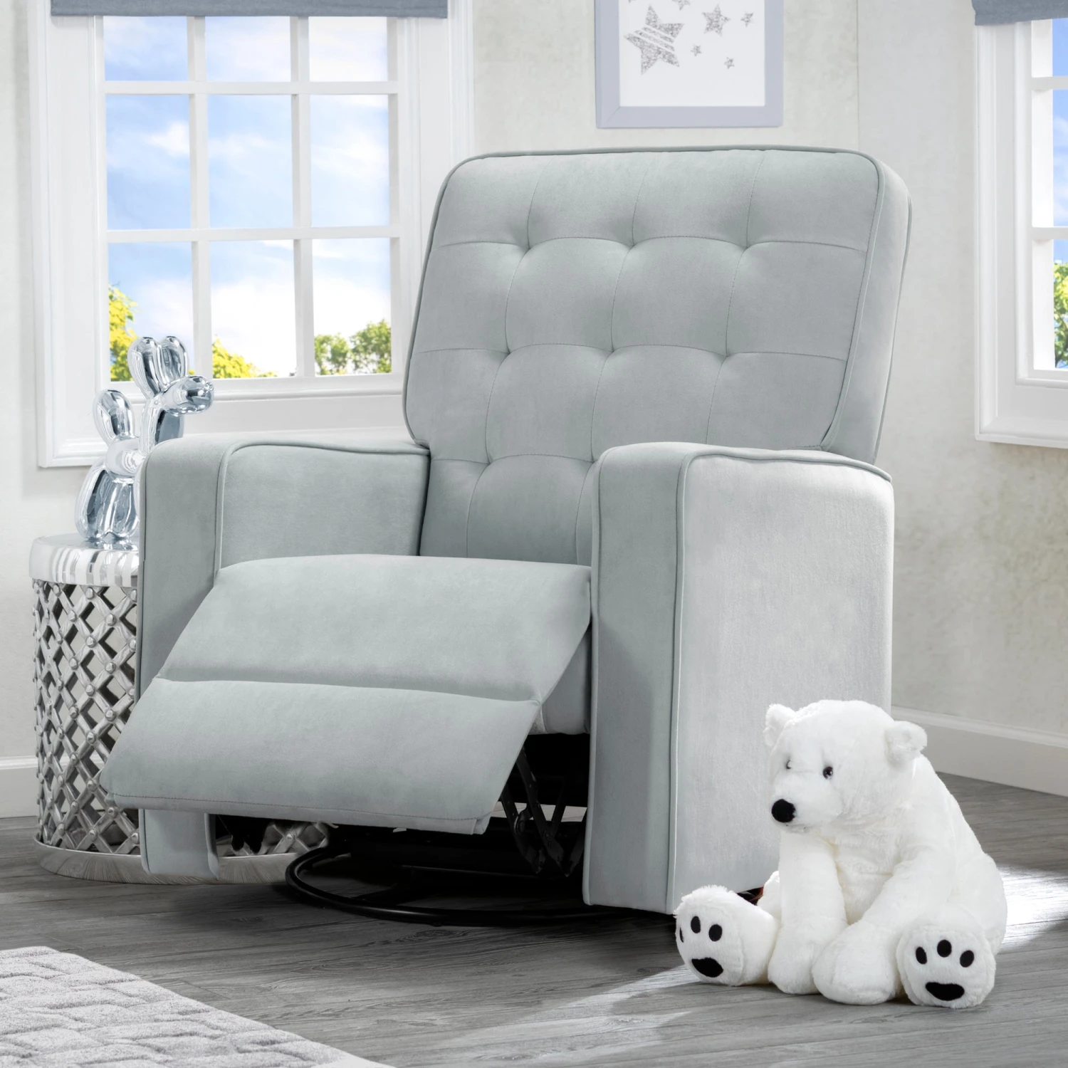 Delta Children Gliders & Rocking Chairs Gavin Nursery Glider Swivel Recliner Featuring LiveSmart Fabric By Culp 24 Delta Children Gliders & Rocking Chairs Gavin Nursery Glider Swivel Recliner Featuring LiveSmart Fabric By Culp