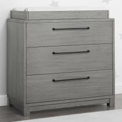Simmons Kids Willow 3 Drawer Dresser With Changing Top Dressers & Changing Tables