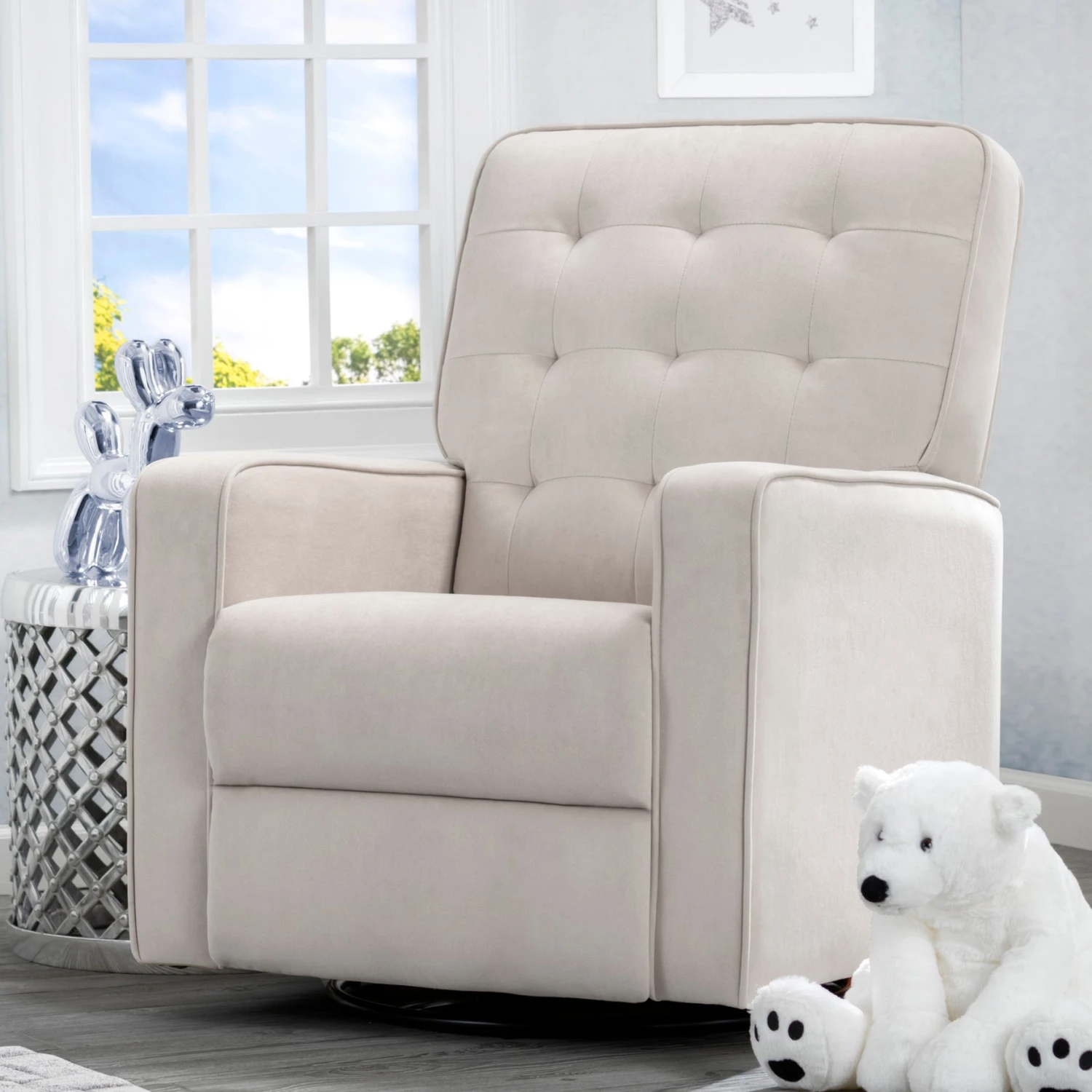 Delta Children Gliders & Rocking Chairs Gavin Nursery Glider Swivel Recliner Featuring LiveSmart Fabric By Culp 9 Delta Children Gliders & Rocking Chairs Gavin Nursery Glider Swivel Recliner Featuring LiveSmart Fabric By Culp