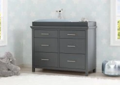 Simmons Kids Avery 6 Drawer Dresser With Changing Top Dressers & Changing Tables