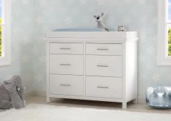 Simmons Kids Avery 6 Drawer Dresser With Changing Top Dressers & Changing Tables