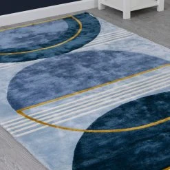 Delta Children Blue Abstract Hand-Tufted Area Rug 5x8 What's New 11 Delta Children Blue Abstract Hand-Tufted Area Rug 5x8 What's New