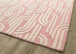 Delta Children What's New Rose Links Hand-Tufted Wool Blend Area Rug 5x8