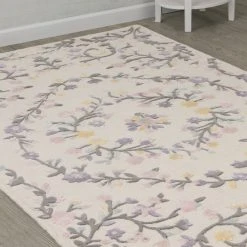 Delta Children Floral Garden Hand-Tufted Wool Blend Area Rug 5x8 What's New 11 Delta Children Floral Garden Hand-Tufted Wool Blend Area Rug 5x8 What's New