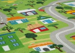 Delta Children Rugs Extra Large Road Map Activity Rug For Girls And Boys - 78-inch L X 54-inch W