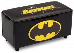 Delta Children Batman Upholstered Storage Bench For Kids Gifts