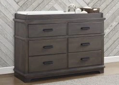 Simmons Kids Asher 6 Drawer Dresser With Changing Top Dressers & Changing Tables