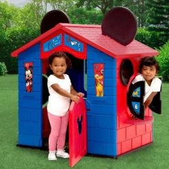 Delta Children Mickey Mouse Plastic Indoor/Outdoor Playhouse With Easy Assembly