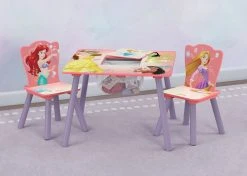 Delta Children Princess Table And Chair Set With Storage Table & Chair Sets