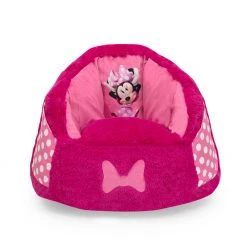 Delta Children Minnie Mouse Cozee Fluffy Chair, Toddler Size (for Kids Up To 6 Years Old)
