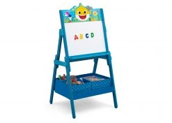 Delta Children Baby Shark Wooden Activity Easel With Storage