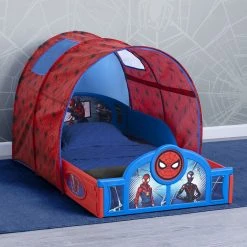 Delta Children Spider-Man Sleep And Play Toddler Bed With Tent Toddler Beds