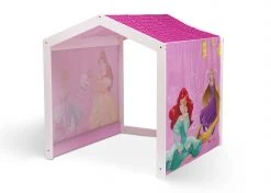 Delta Children Princess Indoor Playhouse With Fabric Tent For Boys And Girls