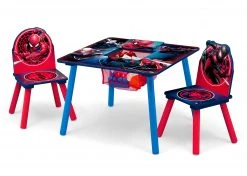 Delta Children Spider-Man Table And Chair Set With Storage Table & Chair Sets