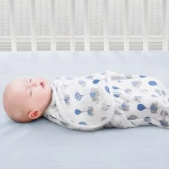 Delta Children Swaddles Little Lambs Adjustable Swaddle Wrap - Size Small/Medium, Fits Babies 0-3 Months/7-14 Lbs., 3-Pack