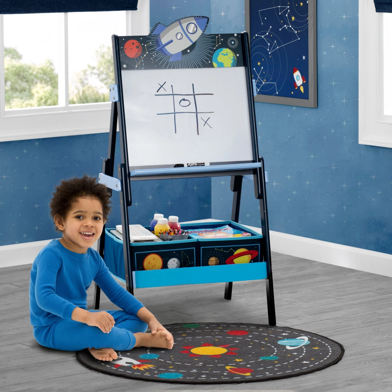 Delta Children Outer Space Round Area Rug For Kids, 39-Inch Rugs 7 Delta Children Outer Space Round Area Rug For Kids, 39-Inch Rugs