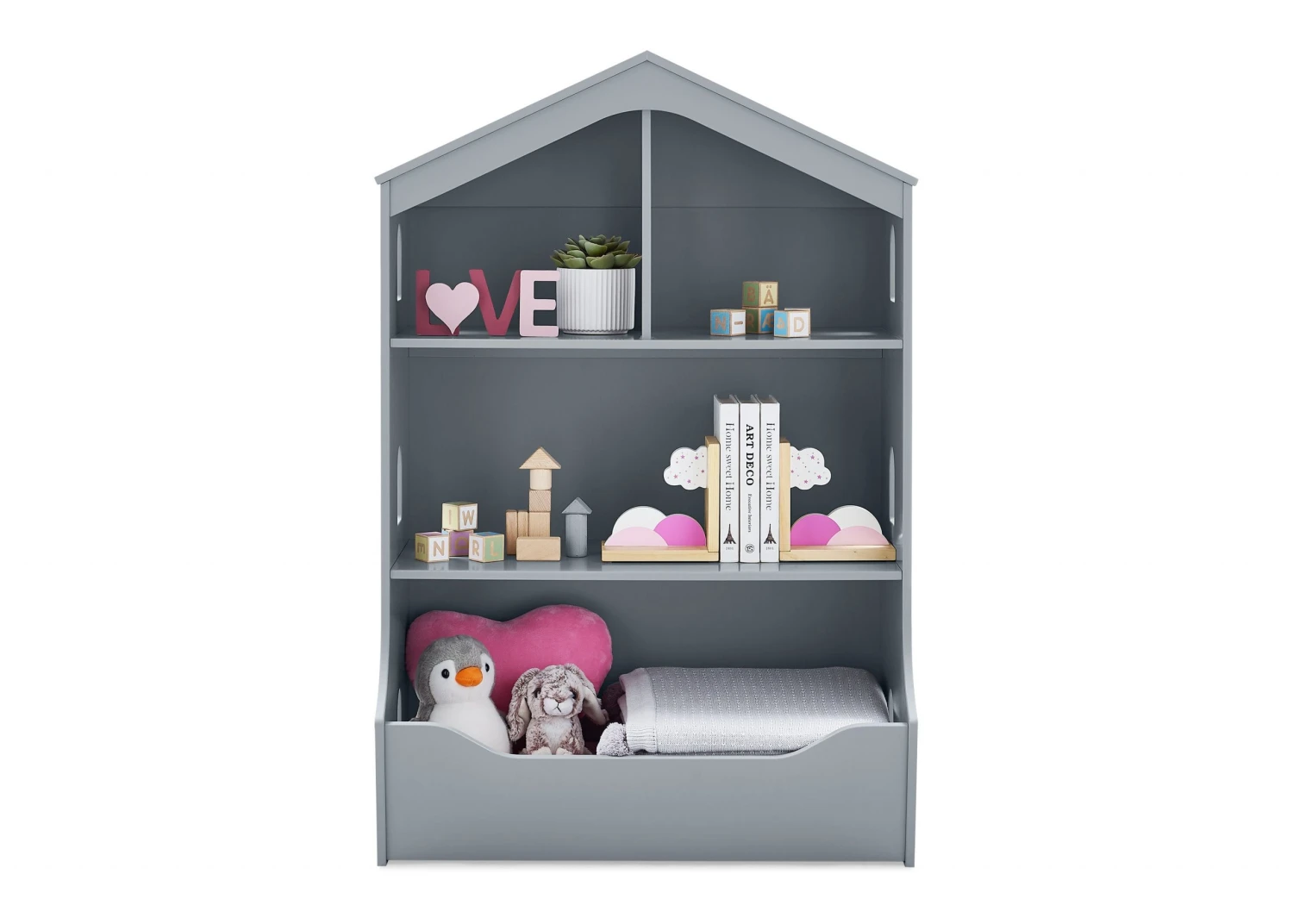 Delta Children Playhouse Bookcase With Toy Storage 4 Delta Children Playhouse Bookcase With Toy Storage