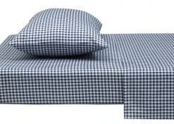 Delta Children Navy Gingham 3-Piece Twin Sheet Set What's New