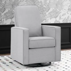 Delta Children Skye Nursery Glider Swivel Chair With LiveSmart Fabric Gliders & Rocking Chairs