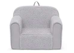 Delta Children Kids’ Chairs Cozee Sherpa And Suede Chair For Kids