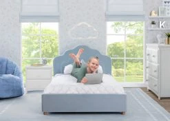 Delta Children What's New Upholstered Twin Bed