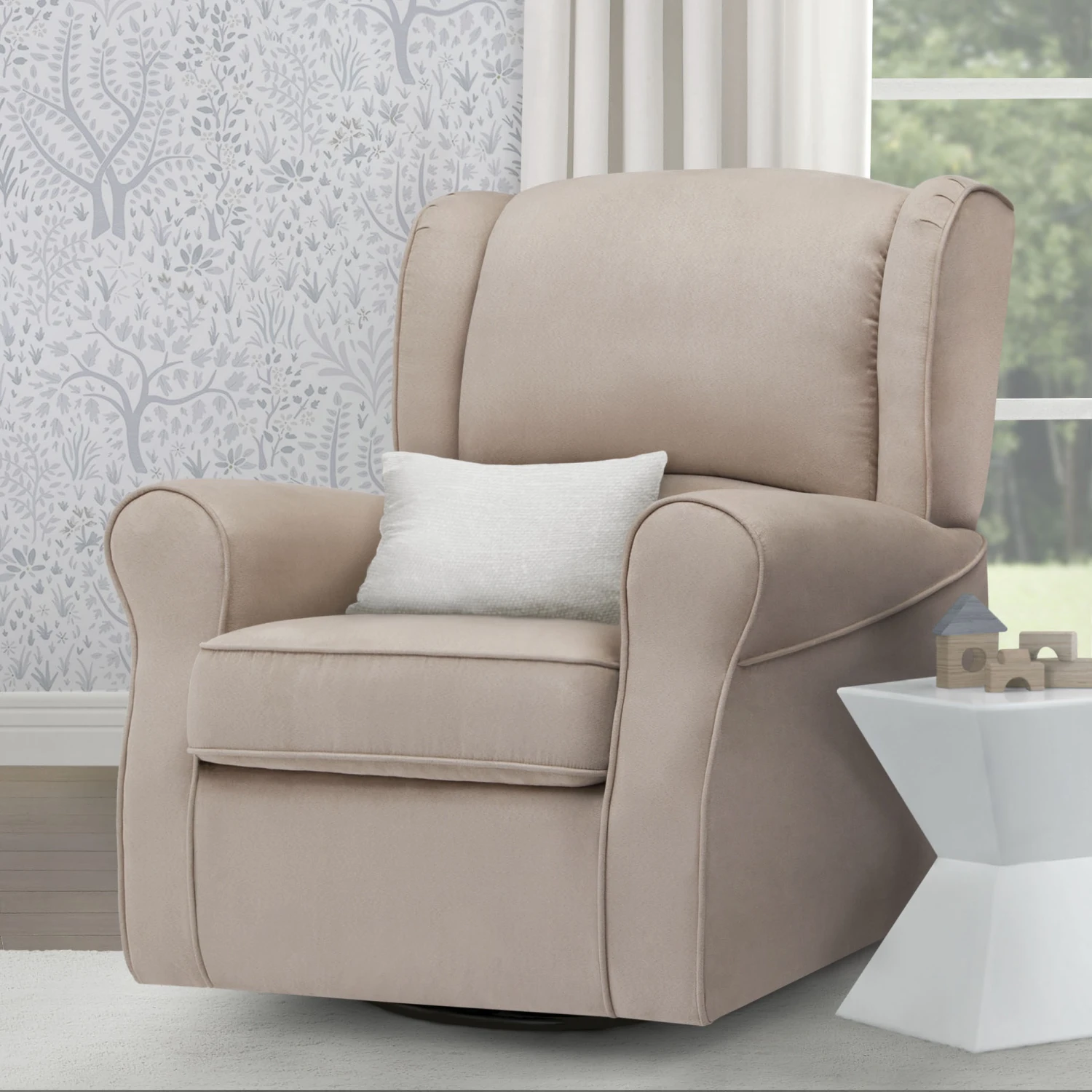 Delta Children Morgan Upholstered Glider Gliders & Rocking Chairs 12 Delta Children Morgan Upholstered Glider Gliders & Rocking Chairs