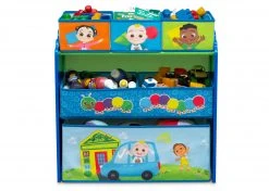 Delta Children Storage CoComelon 6 Bin Design And Store Toy Organizer