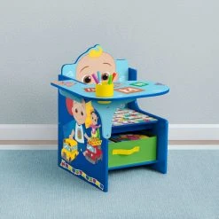 Delta Children CoComelon Chair Desk With Storage Bin Activity Desks