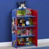 Delta Children Storage Mickey Mouse Wooden Playhouse 4-Shelf Bookcase For Kids