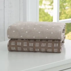 Delta Children Neutral Boho Fitted Crib Sheets - 2 Pack
