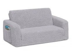 Delta Children Cozee Flip-Out Sherpa 2-in-1 Convertible Sofa To Lounger For Kids Kids’ Chairs