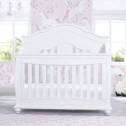 Simmons Kids Baby Cribs Fairytale 5-in-1 Convertible Crib With Conversion Rails