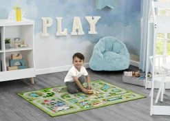 Delta Children Large Road Map Activity Rug For Girls And Boys - 54-inch L X 39-inch W