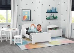 Delta Children Watercolor Rectangle Area Rug For Kids, 53-Inch X 59-Inch Rugs